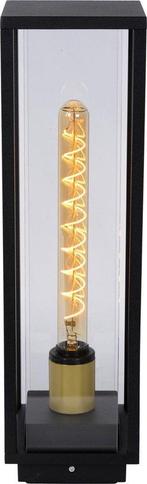 2dekans | Lucide LAURENS - Sokkellamp - 1xE27 - IP54 - Zwart, Ophalen of Verzenden, Zo goed als nieuw