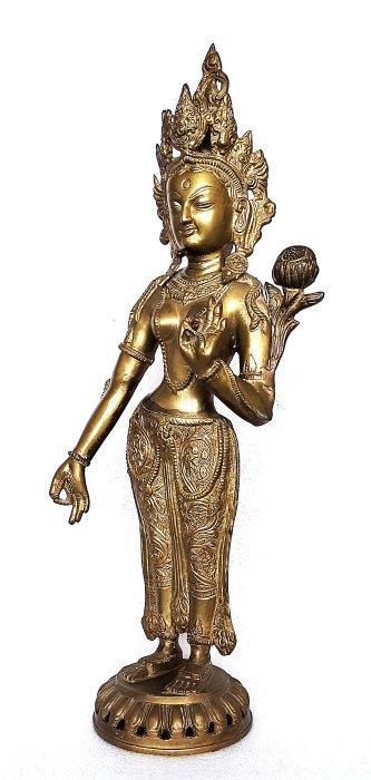 Chinees-Tibetaans bronzen Tara - Brons - Tibet - Eind 20e, Antiek en Kunst, Kunst | Niet-Westerse kunst