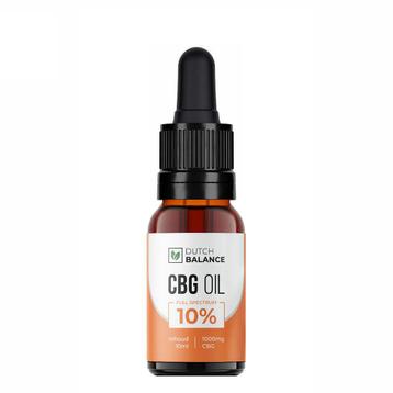 Dutch Balance CBG olie full spectrum 10% 10 ml 1000 mg CBG beschikbaar voor biedingen