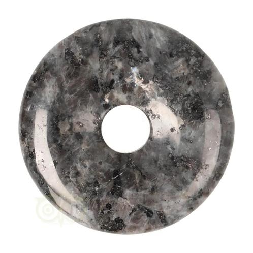 Larvikiet edelstenen donut hanger Nr 11 - Ø4 cm, Sieraden, Tassen en Uiterlijk, Edelstenen, Nieuw, Verzenden