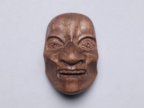 Netsuke – Noh-mask Ayakashi  (spookachtige krijgergeest), Antiek en Kunst, Antiek | Overige Antiek