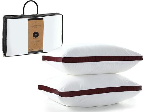 MF International Gusset Pillow Hoofdkussen set | 2 stuks |, Huis en Inrichting, Slaapkamer | Beddengoed