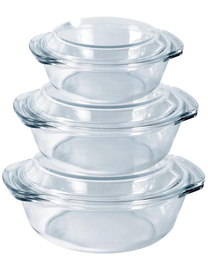 HGMD Ovenschalen set - 3 Delig - 700 ML - 1500 ML - 2000ML, Huis en Inrichting, Keuken | Keukenbenodigdheden, Nieuw, Verzenden