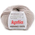 Katia Merino 100% - 40 zandbeige - Wol Garen, Hobby en Vrije tijd, Breien en Haken, Ophalen of Verzenden, Nieuw