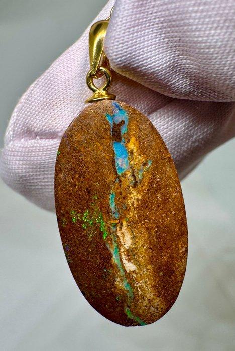 Opaal Hanger - Hoogte: 30 mm - Breedte: 12 mm- 1.54 g - (1), Verzamelen, Mineralen en Fossielen