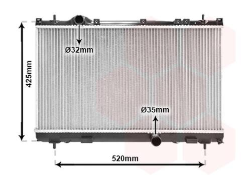 RADIATOR VOOR CHRYSLER NEON 2003-2006 5019213, Auto-onderdelen, Airco en Verwarming, Nieuw, Ophalen of Verzenden