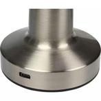 Benson Oplaadbare LED tafellamp - Touchbediening - Zilver..., Ophalen of Verzenden, Nieuw