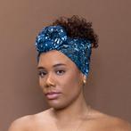 Afrikaanse Blauwe branches hoofddoek - headwrap, Kleding | Dames, Hoeden en Petten, Ophalen of Verzenden, Nieuw