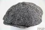 flatcap Paperboy pet Hawkins grijs tweed maat 57 t/m 60 new, Nieuw, Pet, Ophalen of Verzenden