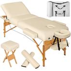 3-zones massagetafel-set met 10cm matras en houten frame - b