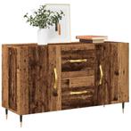 vidaXL Dressoir 100x36x60 cm bewerkt hout oud houtkleurig, Huis en Inrichting, Kasten | Dressoirs, Verzenden, Nieuw, Overige houtsoorten