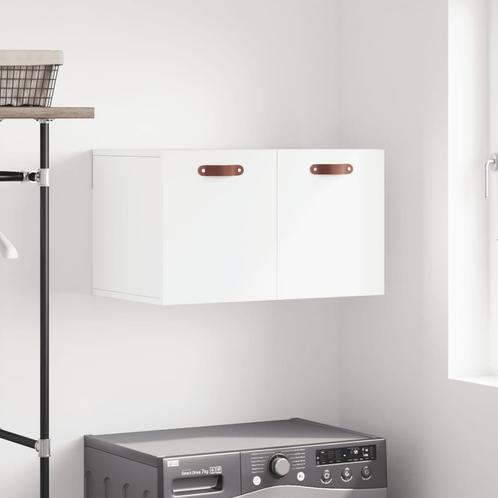 vidaXL Wandkast 60x36,5x35 cm bewerkt hout wit, Huis en Inrichting, Kasten | Overige, Nieuw, Verzenden