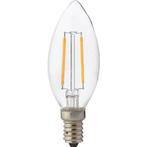 LED Kaarslamp - Filament - E14 Fitting - 4W - Warm Wit 2700K, Nieuw, Ophalen of Verzenden, Led-lamp, Minder dan 30 watt