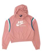NIKE Womens Graphic Hoodie Jumper UK 6 XS Pink Cotton, Kleding | Dames, Verzenden, Nieuw