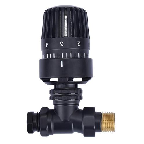 Thermostatisch Radiatorventiel Riko 1/2x15 mm Recht Mat, Doe-het-zelf en Verbouw, Sanitair, Overige typen, Nieuw, Ophalen of Verzenden