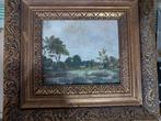 European school XIXe - Landscape at Cumptu, Antiek en Kunst, Kunst | Schilderijen | Klassiek