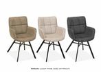 MX Sofa Eetkamerstoel Marcon | Sand | Microvezel stof, Huis en Inrichting, Stoelen, Ophalen, Nieuw, Industrieel