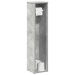 vidaXL Badkamerkast met rolhouder betongrijs 20,5x20x90 cm, Verzenden, Nieuw