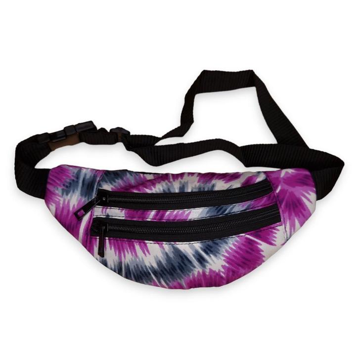 Afrikaanse print heuptasje / Fanny pack - Paarse Tie Dye - F, Sieraden, Tassen en Uiterlijk, Tassen | Damestassen, Nieuw, Ophalen of Verzenden