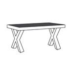 Eettafel-XM Lageland - eettafel, Nieuw, Overige materialen