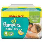 Pampers Baby Dry maat 4 Maxi Mega Pack 96 stuks, Verzenden