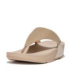 -8% FitFlop  FitFlop Lulu shimmerlux toe-post sandals  maat, Slippers, Verzenden, Beige, Nieuw