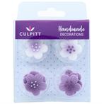 Culpitt Suikerdecoratie Bloemen Lila 12st., Verzenden, Nieuw