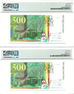 Frankrijk. - 2 x 500 Francs - 1994 - Consecutive - Pick 160a, Postzegels en Munten