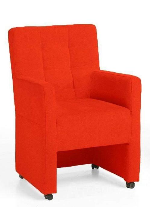 Eetkamerstoel Peter - eetkamerstoelen - Oranje, Huis en Inrichting, Stoelen, Nieuw, Stof