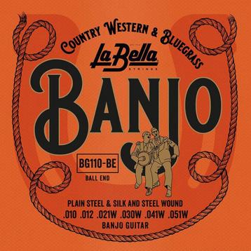 La Bella L-BG110-BE snaren set for 6-snaar guitar banjo, beschikbaar voor biedingen