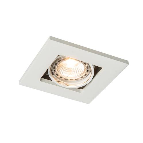 Moderne inbouwspot wit verstelbaar - Qure, Huis en Inrichting, Lampen | Spots, Nieuw, Metaal of Aluminium