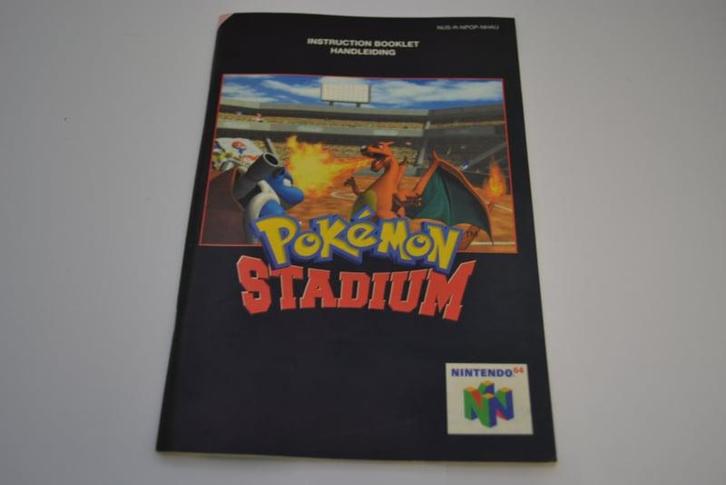 Pokemon Stadium (N64 NHAU MANUAL), Spelcomputers en Games, Spelcomputers | Overige Accessoires, Zo goed als nieuw, Verzenden