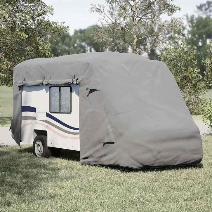 vidaXL Camperhoezen 610x235x275 cm vliesvlies grijs, Auto diversen, Auto-accessoires, Nieuw, Verzenden