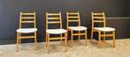 Vier Mid Century eettafel stoelen | Vintage - set 4 stoelen, Nieuw