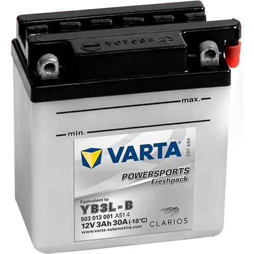 Varta Powersports Freshpack YB3L-B accu | 503 013 001 | 12V, Auto-onderdelen, Accu's en Toebehoren, Ophalen of Verzenden