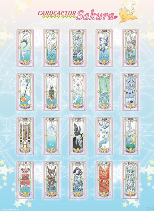 Poster Cardcaptor Sakura Clear Cards 38x52cm, Verzamelen, Posters, Nieuw, A1 t/m A3, Verzenden