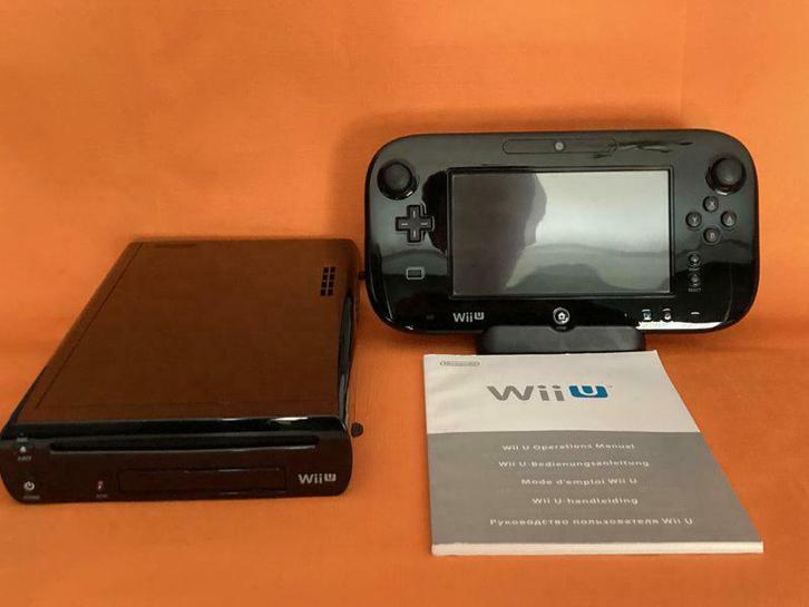 Wii U Console 32GB Zwart + Gamepad (Wii U Spelcomputers), Spelcomputers en Games, Spelcomputers | Nintendo Wii U, Zo goed als nieuw