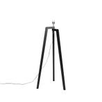 Vloerlamp zwart zonder kap - Puros, Huis en Inrichting, Lampen | Vloerlampen, Nieuw, Overige materialen, Modern, 100 tot 150 cm