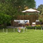 TRUUSK Agility Set voor Honden - 4-delig met Slalomstangen -, Dieren en Toebehoren