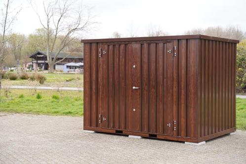 Nieuwstaat | demontabele houtlook opslagcontainer | OP=OP |, Doe-het-zelf en Verbouw, Containers