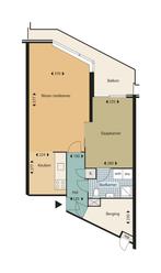 Appartement te huur in Rijswijk - 57 m² - 1 kamer(s), Huizen en Kamers, Huizen te huur, Appartement, Rijswijk, Zuid-Holland