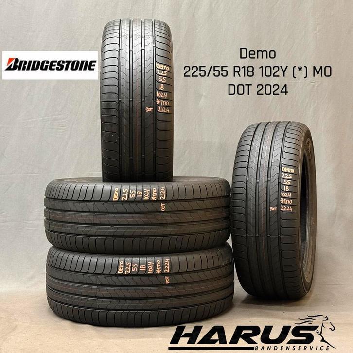 225/55/18 102Y (*) MO Bridgestone zomerbanden demo 4X, Auto-onderdelen, Banden en Velgen, 18 inch, Erkend duurzaam, Zomerbanden