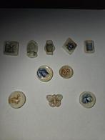 . Thailand Porseleinen goktoken, pee 18e en 19e eeuw, Postzegels en Munten