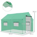 TRUUSK Foliekas 2x3x2m Winddicht Met Rolraam & UV-beschermin, Verzenden, Nieuw