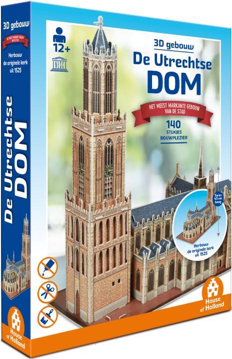 3D Gebouw - De Utrechtse Dom (140 stukjes) | House of, Hobby en Vrije tijd, Denksport en Puzzels, Nieuw, Verzenden