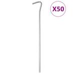 vidaXL Tentharingen 50 st Ø5 mm 23 cm gegalvaniseerd staal, Caravans en Kamperen, Verzenden, Nieuw