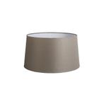 Linnen lampenkap taupe 45 cm, Huis en Inrichting, Lampen | Lampenkappen, Overige kleuren, Rond, Nieuw