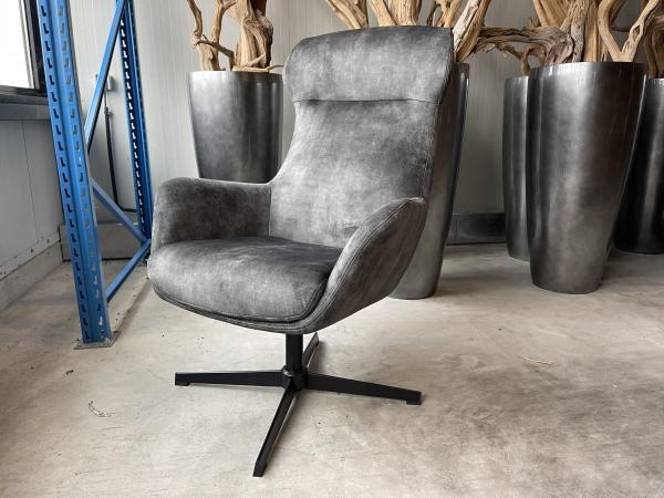 Veiling - Draaifauteuil Wenen - Velours - Hunter - Groen, Huis en Inrichting, Fauteuils, Nieuw