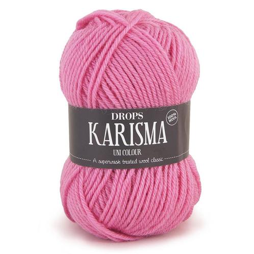 DROPS Karisma Uni Colour - 33 roze - Wol Garen, Hobby en Vrije tijd, Breien en Haken, Ophalen of Verzenden