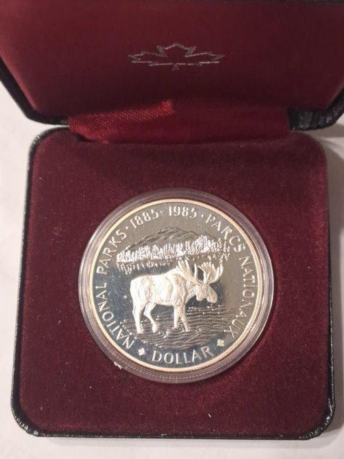 Canada. 1 Dollar 1985 Proof- 100° anniversario - Parchi, Postzegels en Munten, Munten | Europa | Niet-Euromunten
